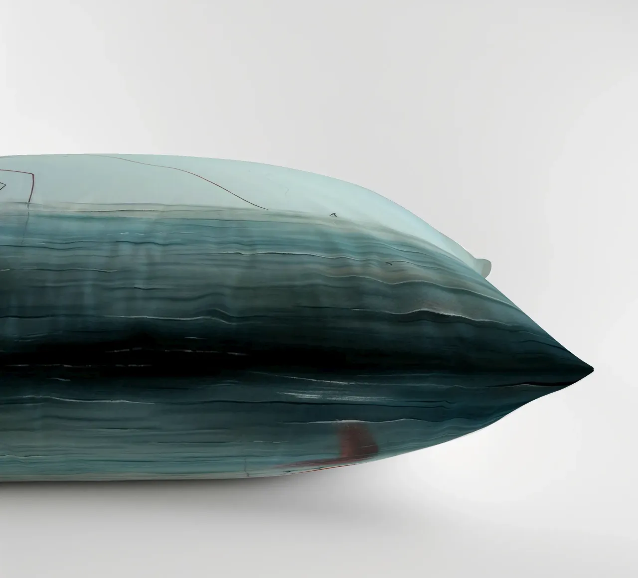 Minimal Prawn 2 decorative cushion by Minimal Animal Art