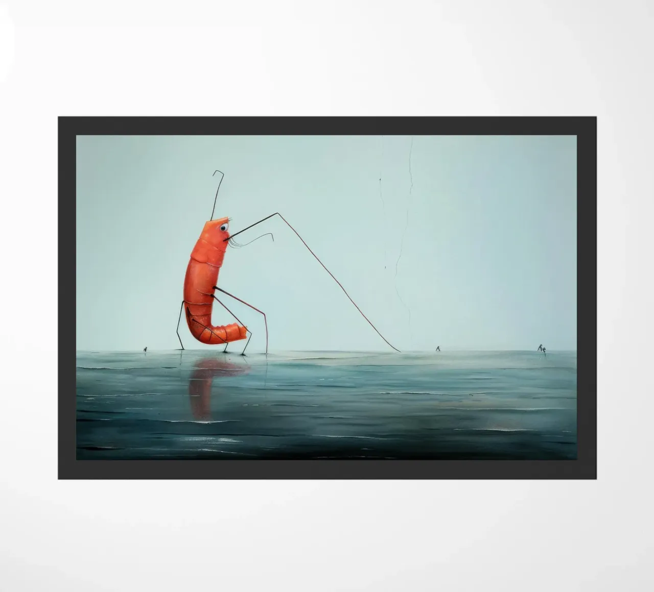 Minimum Prawn doormat by Minimal Animal Art