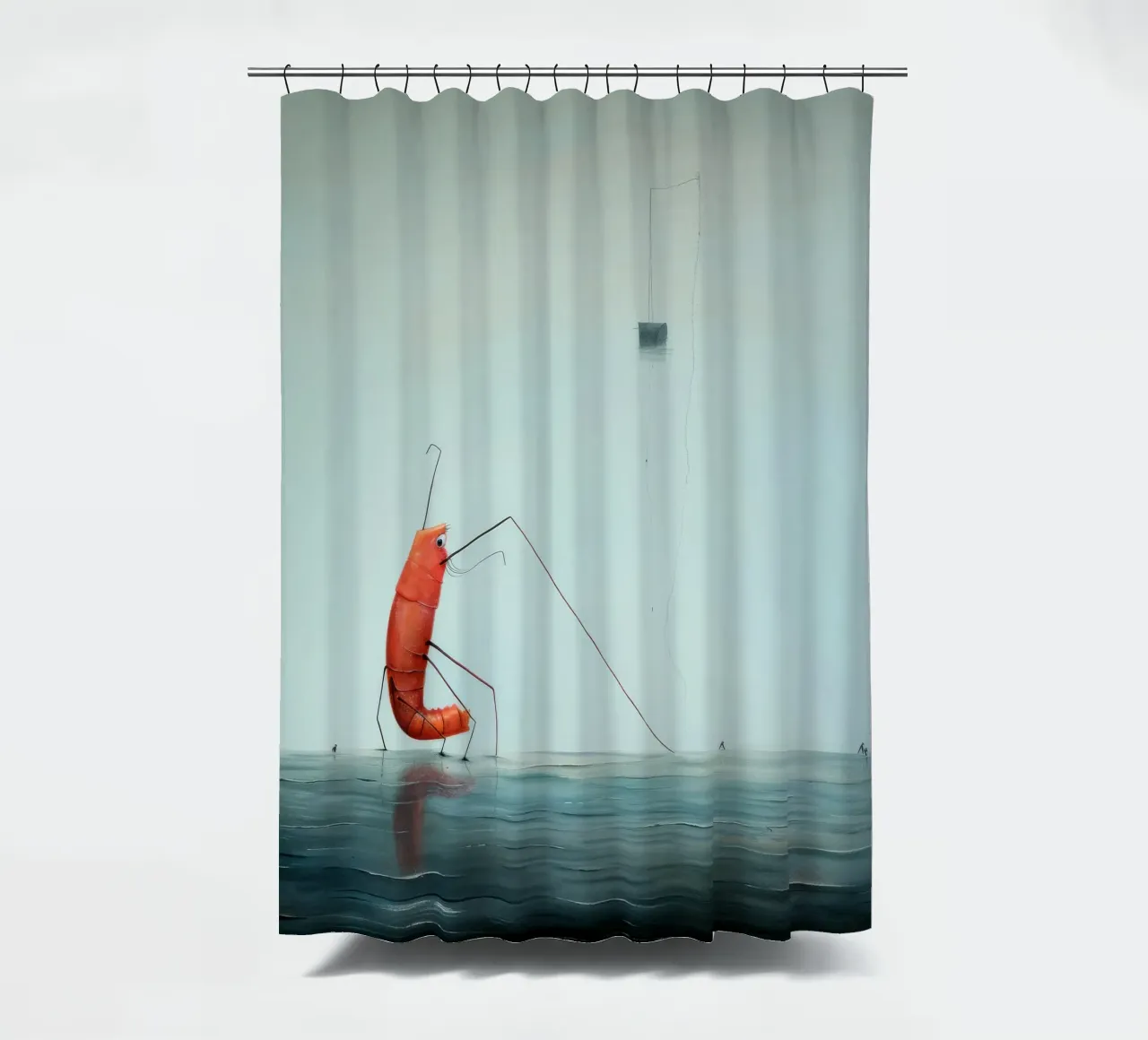 Gambero minimo 2 tenda da doccia da Minimal Animal Art