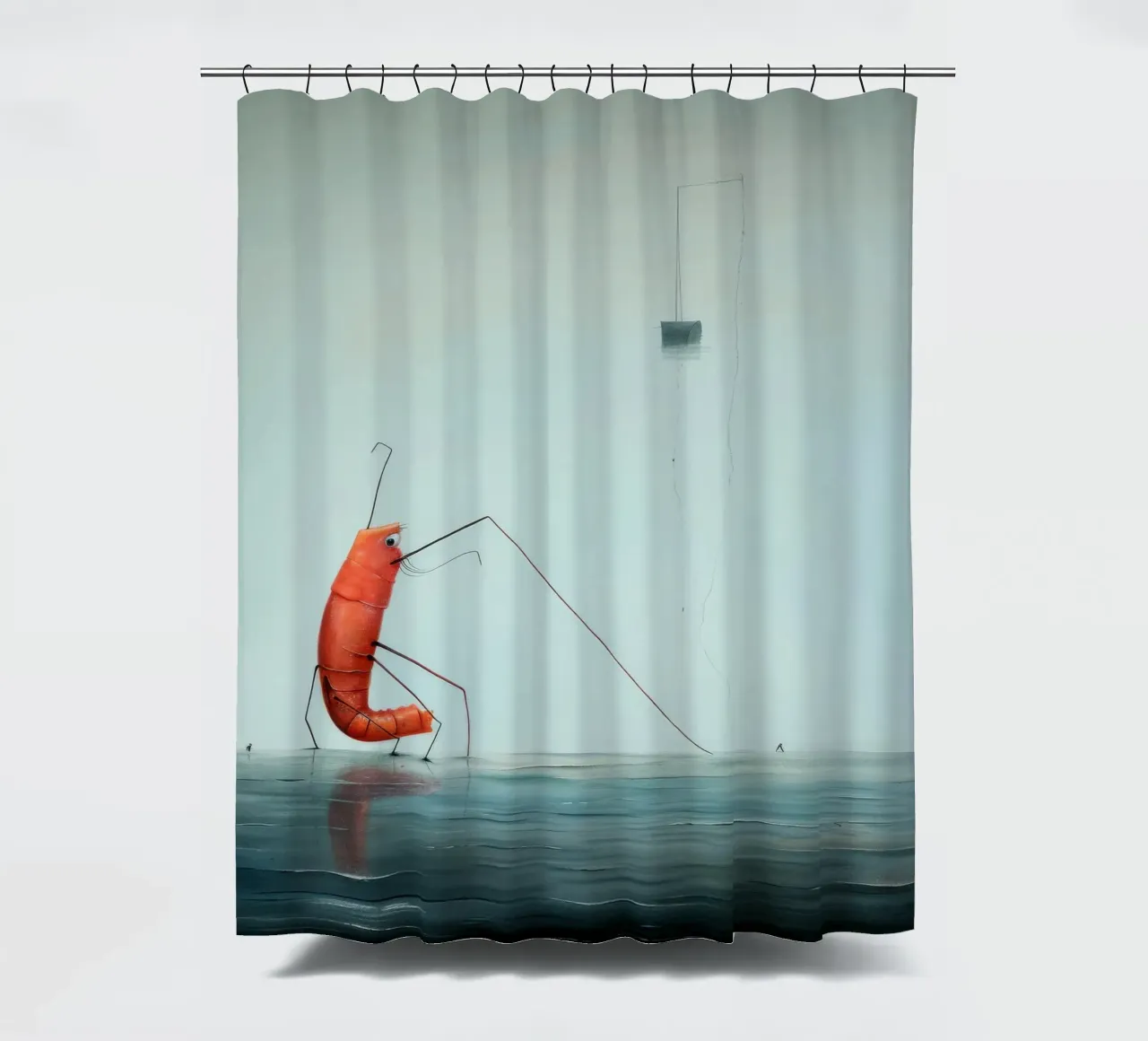 Gambero minimo 2 tenda da doccia da Minimal Animal Art