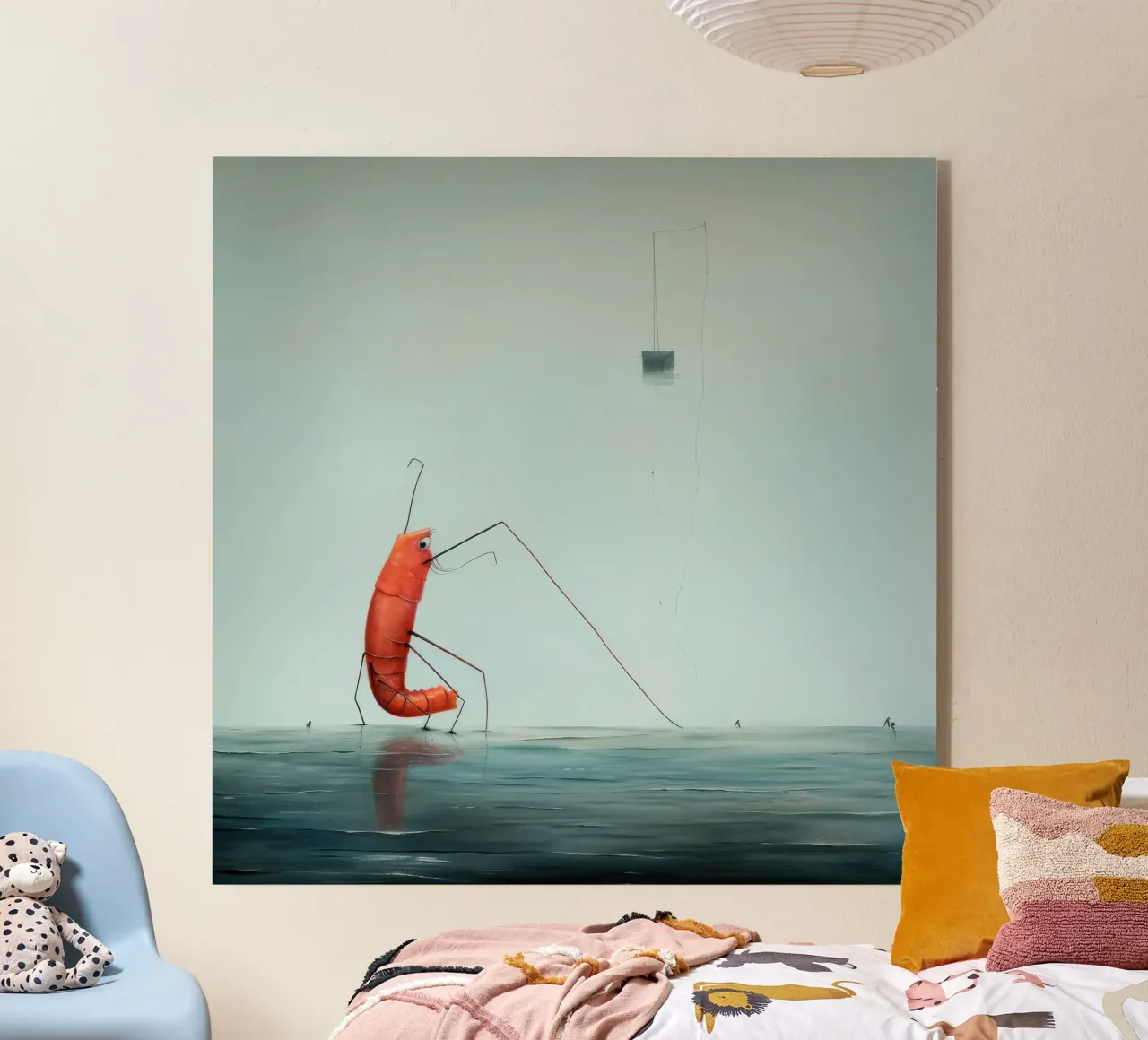 Gambero minimo 2 plexiglass da Minimal Animal Art