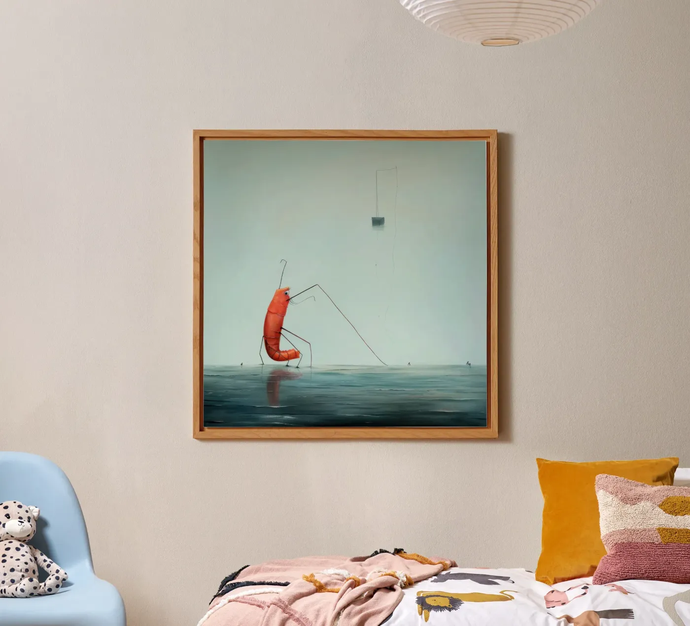 Minimum Prawn forex-plaat van Minimal Animal Art