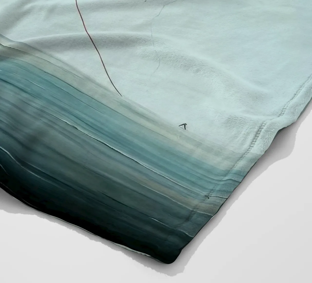 Minimaal Garnalen fleecedeken van Minimal Animal Art