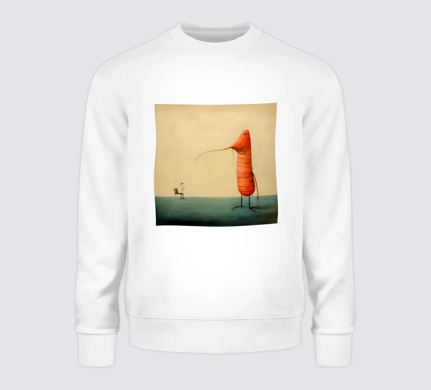 Minimum Prawn felpa da Minimal Animal Art
