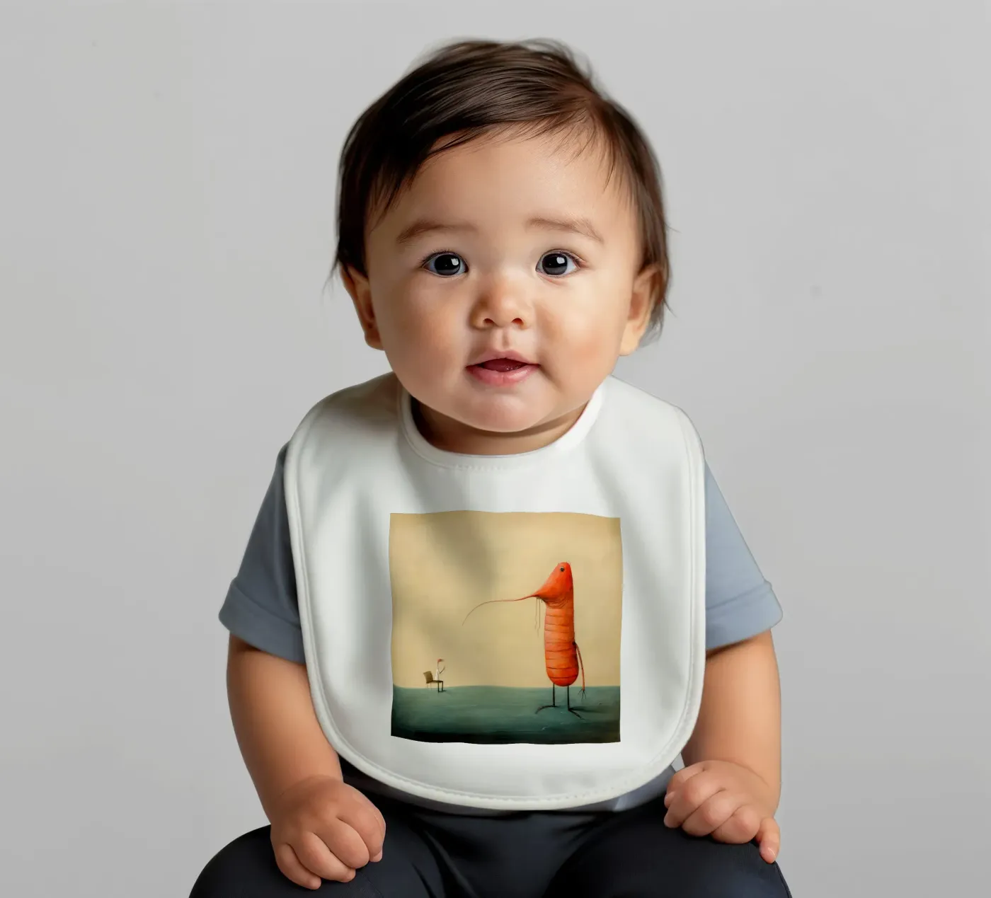 Minimum Prawn bavoir de Minimal Animal Art