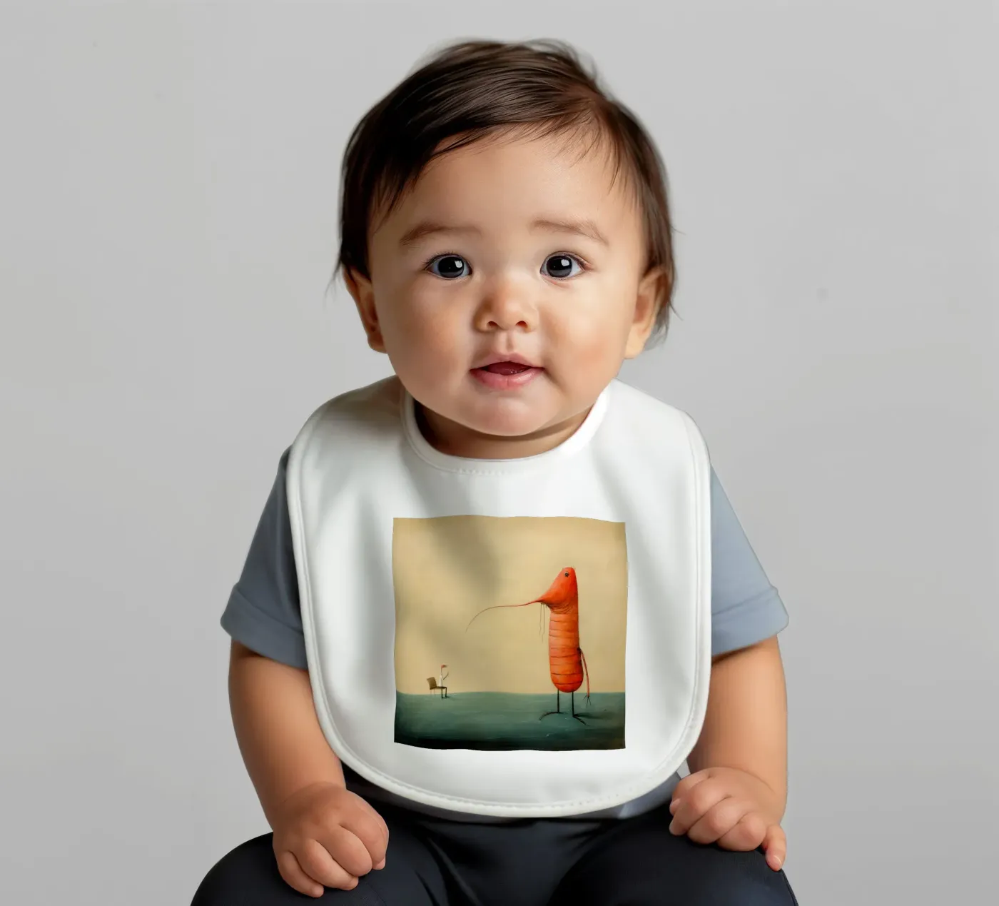 Minimum Prawn bavoir de Minimal Animal Art