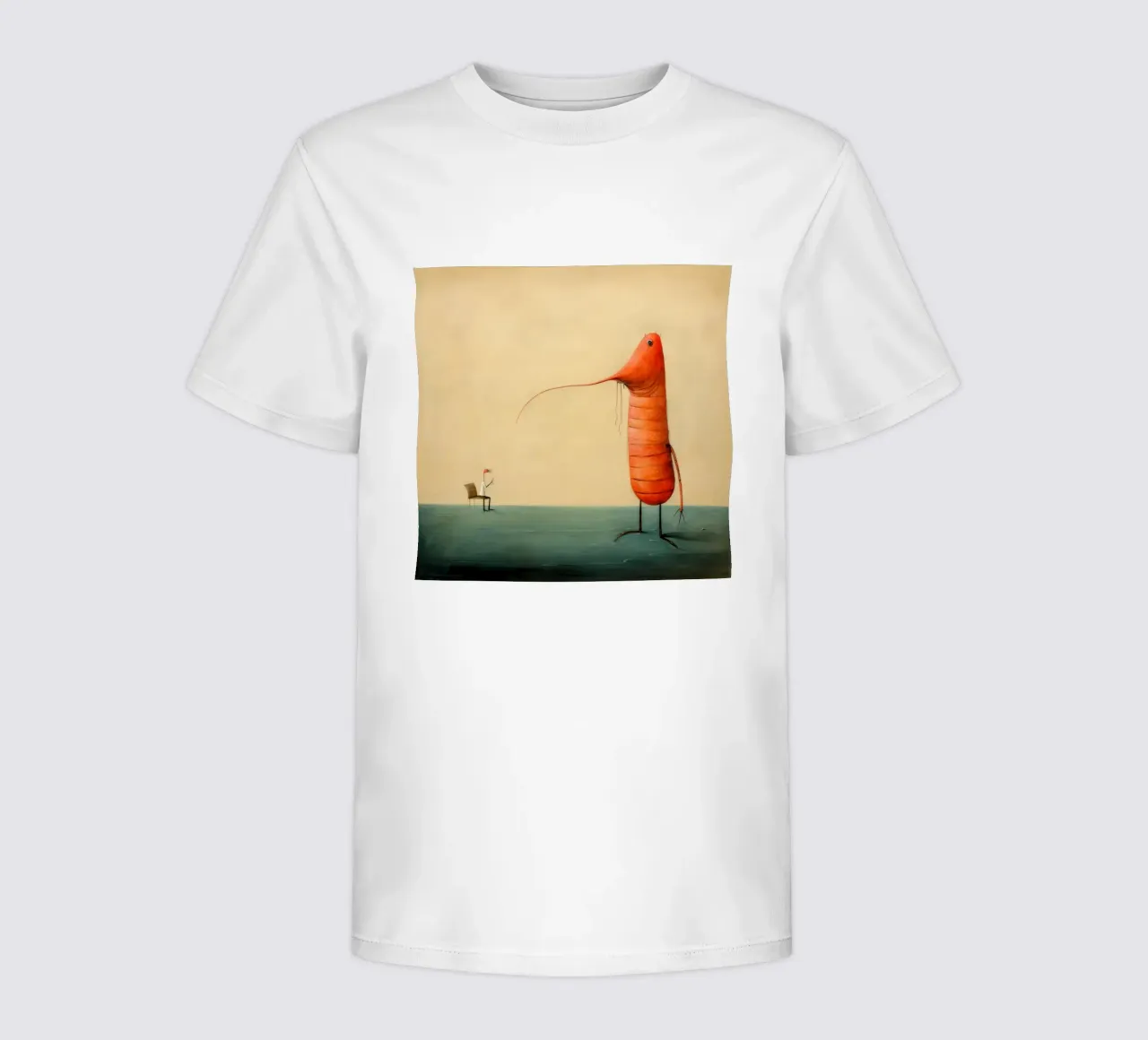 Minimo gambero t-shirt bambini da Minimal Animal Art