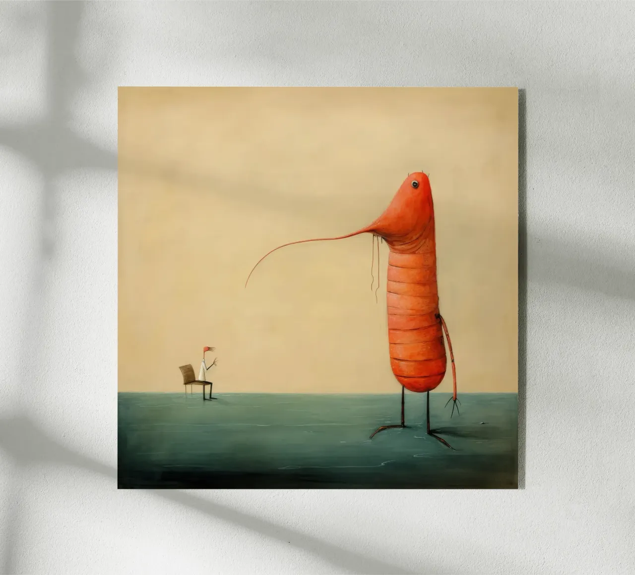 Gambero minimo 4 plexiglass da Minimal Animal Art