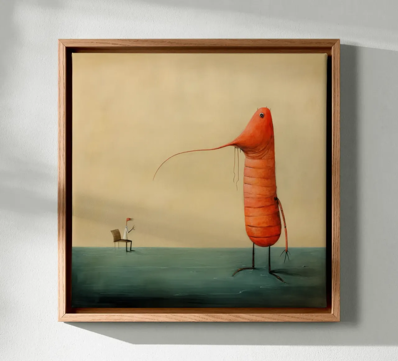 Minimo gambero tela da Minimal Animal Art