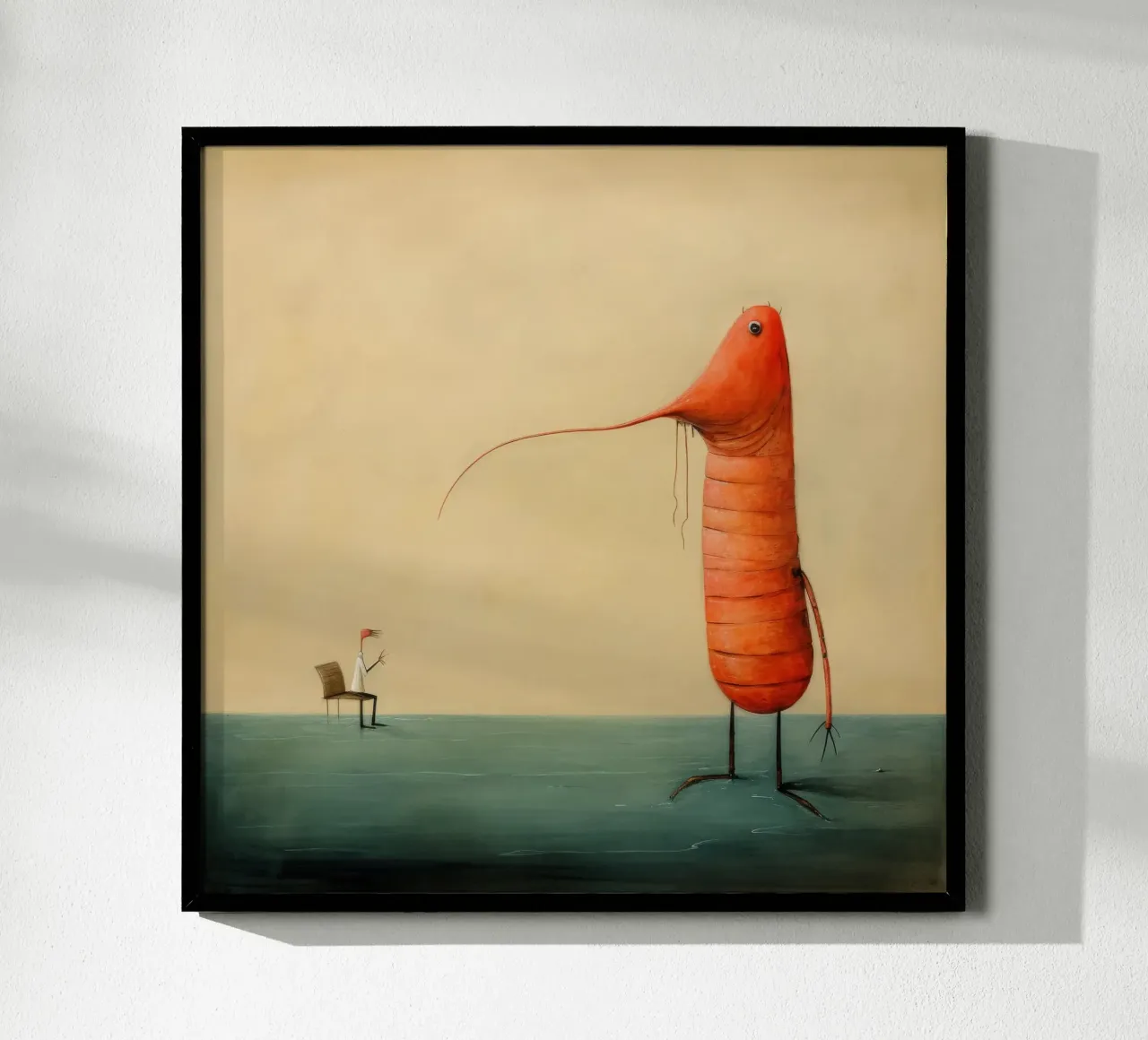 Gambero minimo 4 poster da Minimal Animal Art