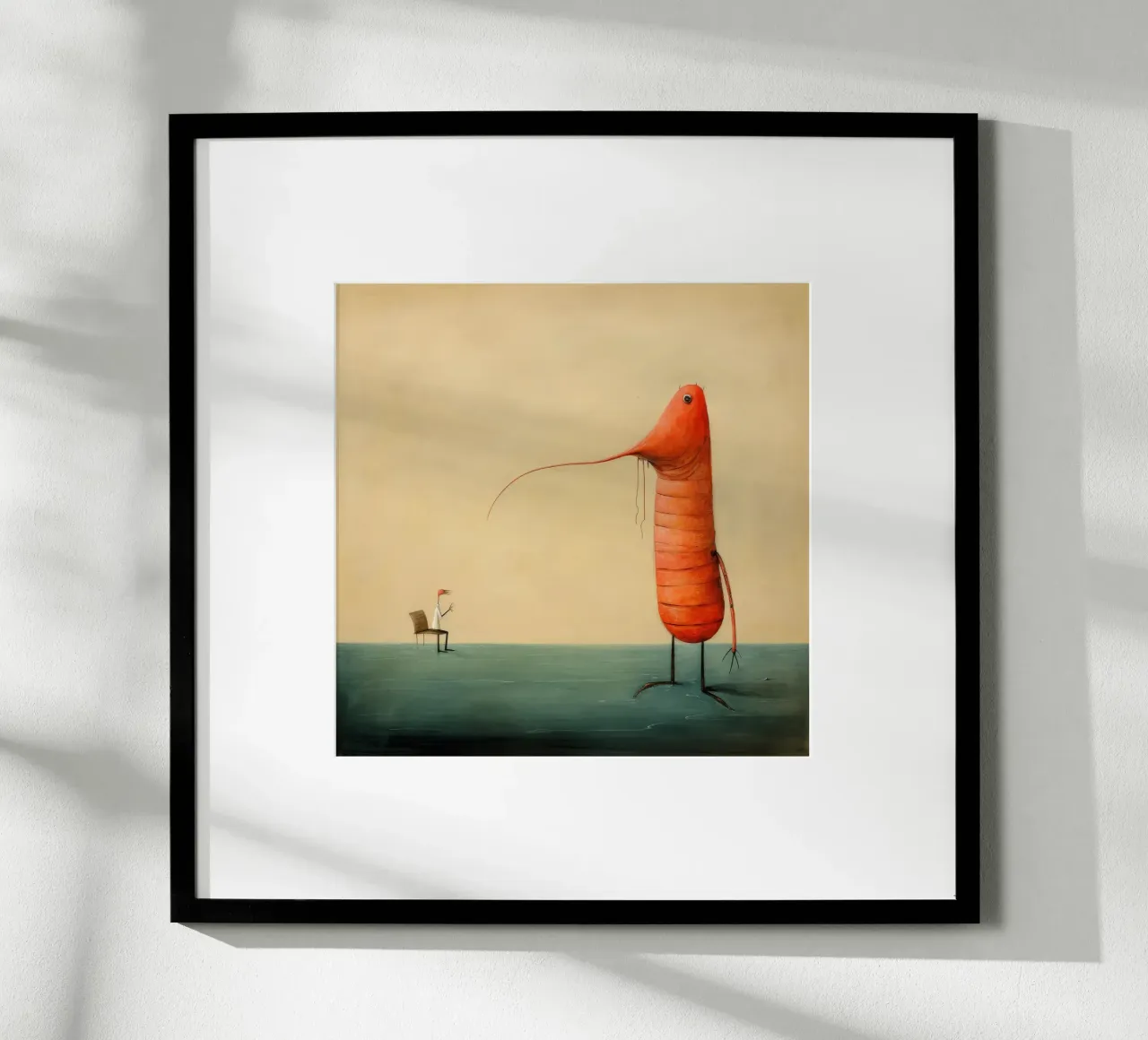 Gambero minimo 4 poster da Minimal Animal Art