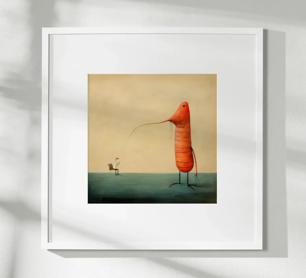 Gambero minimo 4 poster da Minimal Animal Art