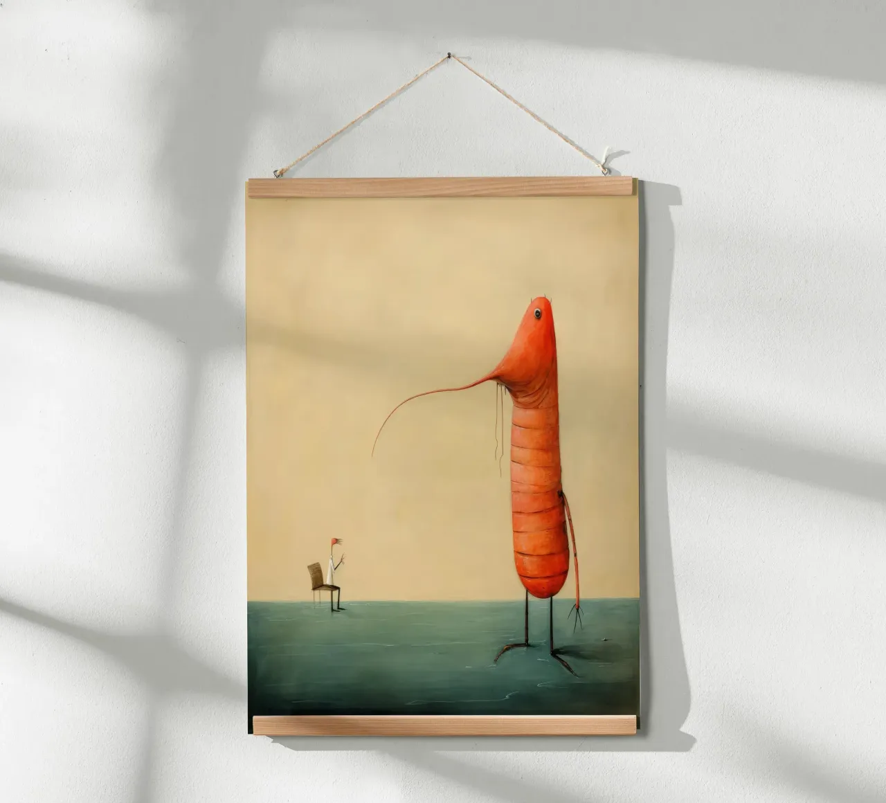 Gambero minimo 4 poster da Minimal Animal Art