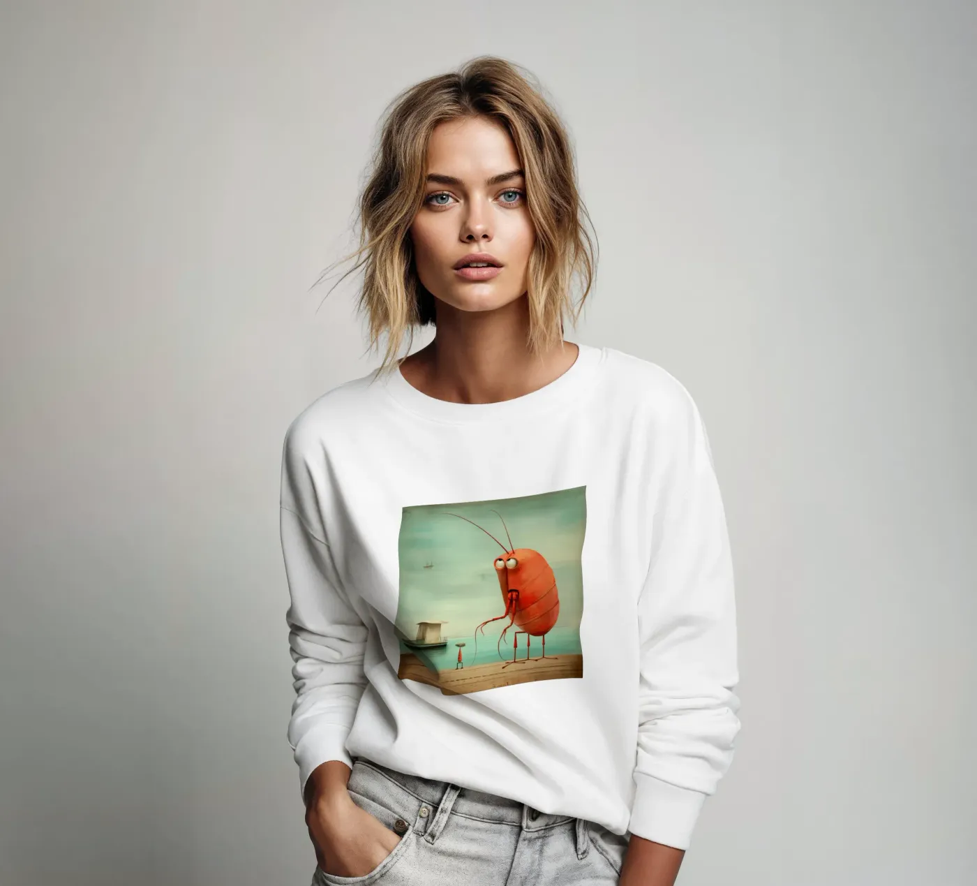 Minimo gambero felpa da Minimal Animal Art