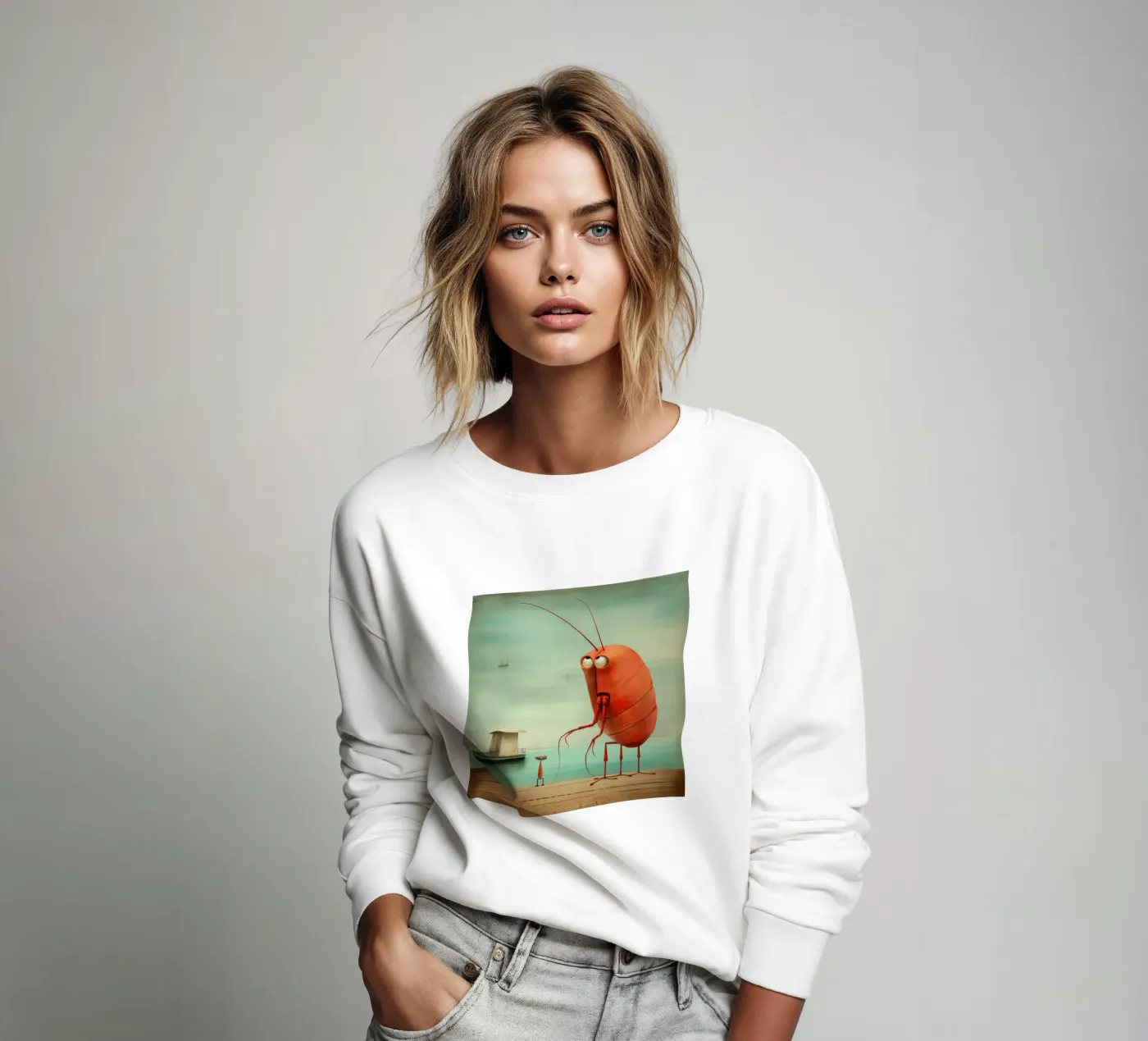 Minimo gambero felpa da Minimal Animal Art