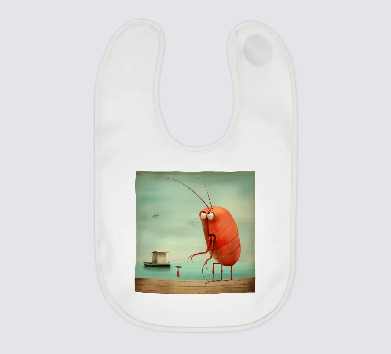 Minimo gambero bavaglino da Minimal Animal Art