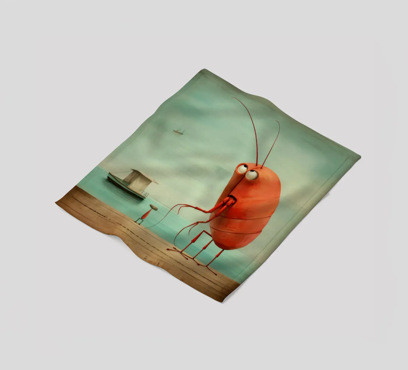 Minimum Prawn coperta in pile da Minimal Animal Art