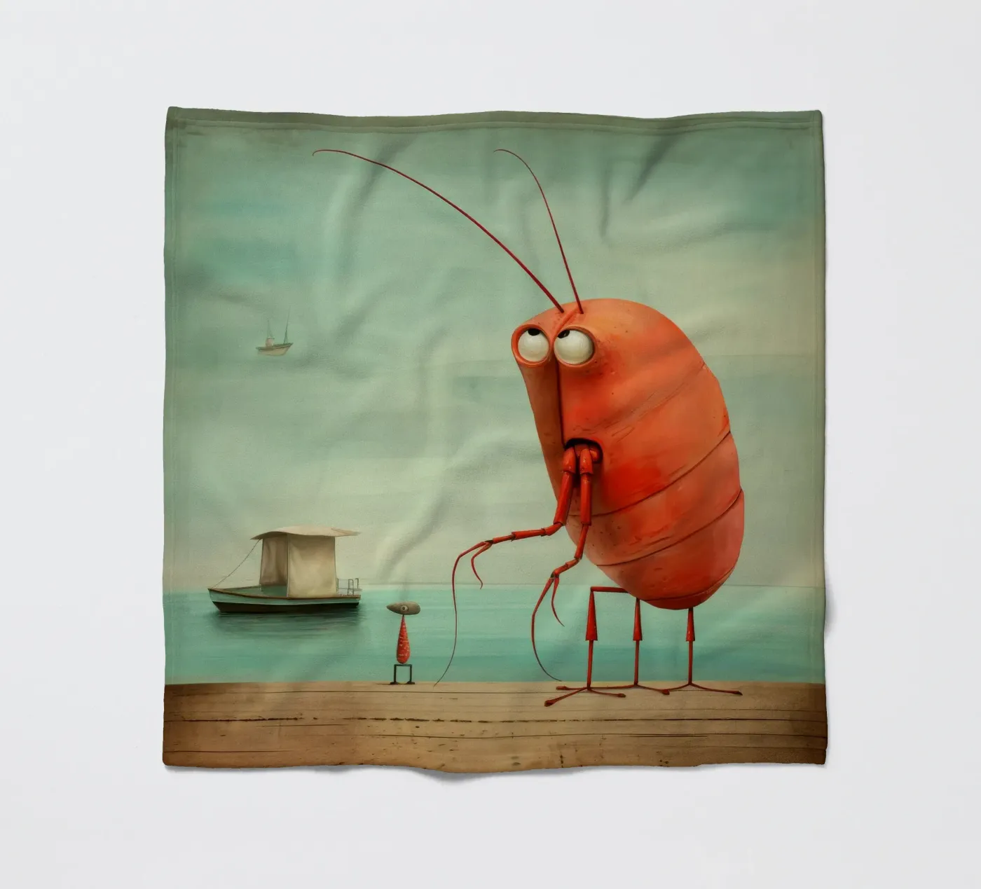 Minimum Prawn coperta in pile da Minimal Animal Art