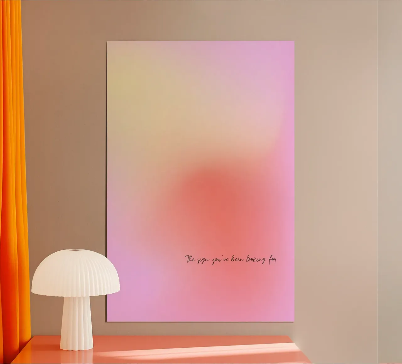 The Sign Poster mit Aluminium Rahmen von thewalllab