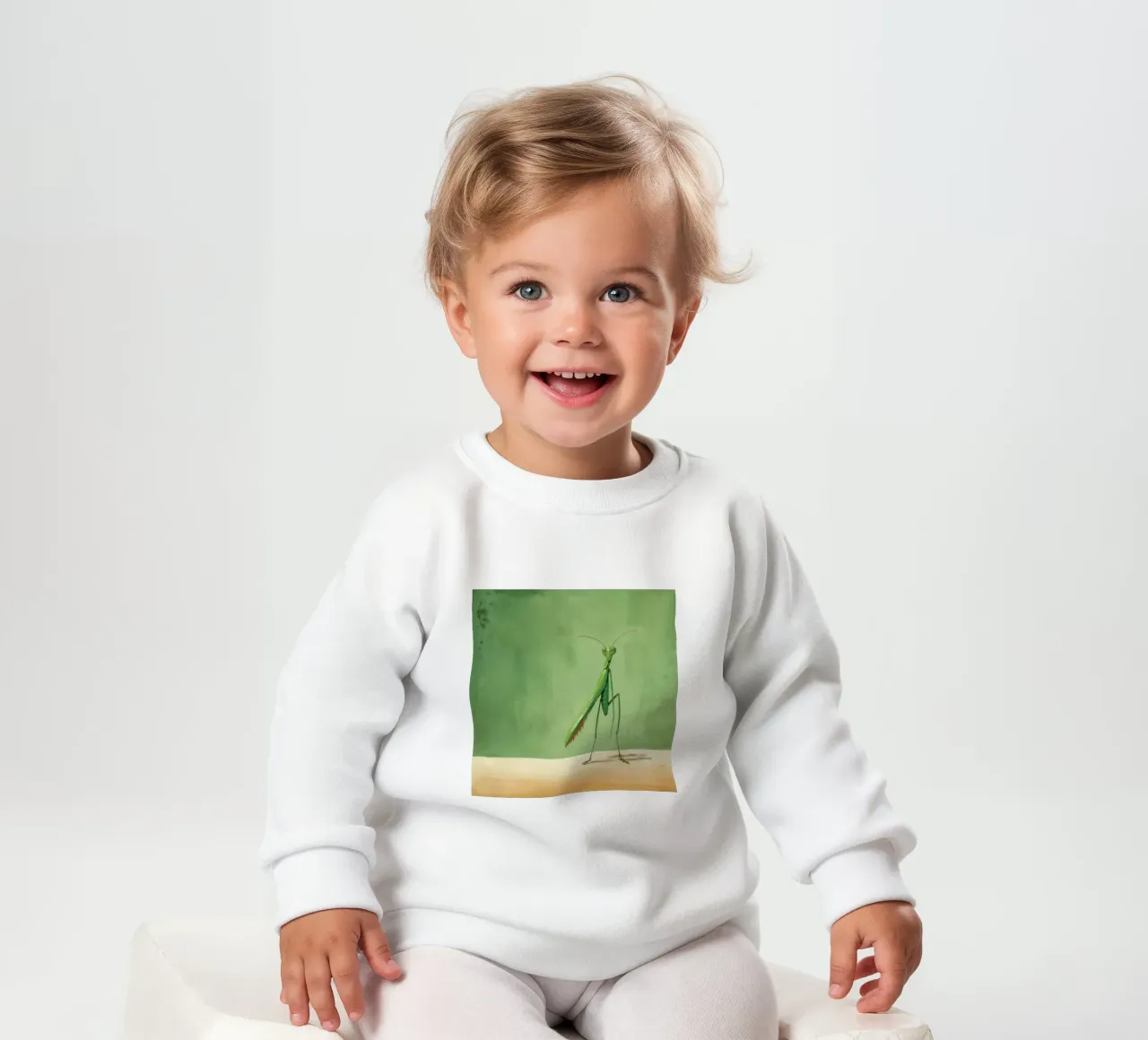 Mante religieuse minimale 2 sweat pour bébé de Minimal Animal Art