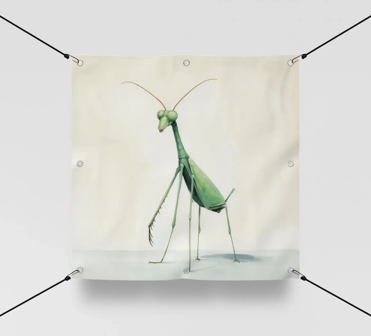 Mantide religiosa minima 3 telo in pvc da Minimal Animal Art