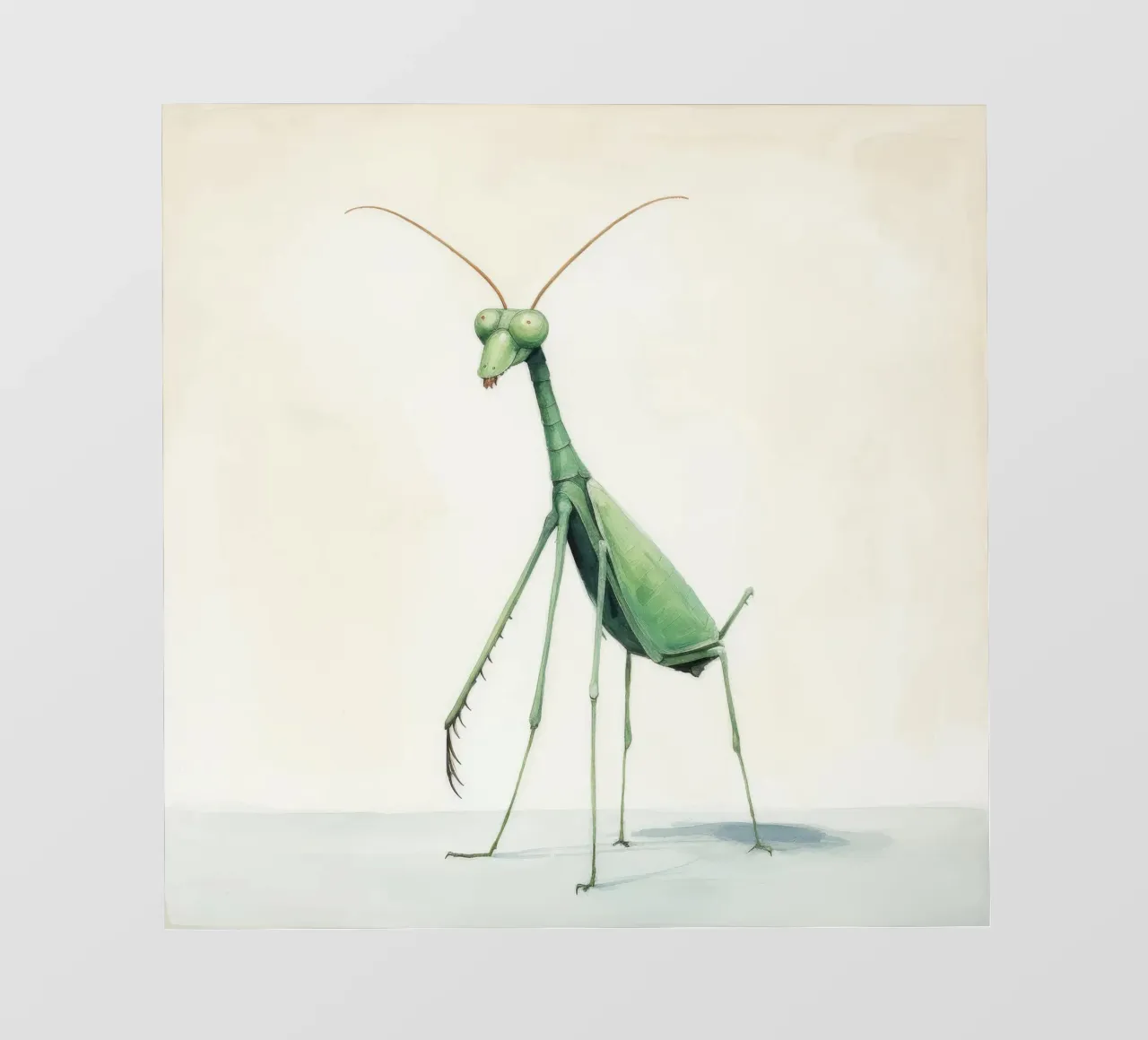 Mantide religiosa minima 3 telo in pvc da Minimal Animal Art