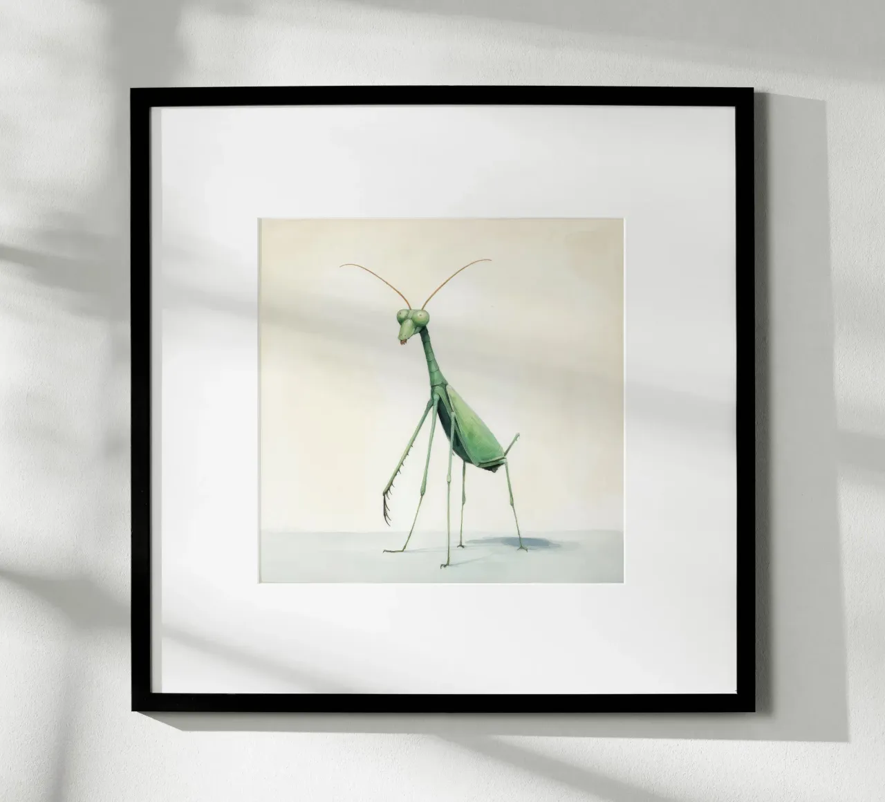 Mantide religiosa minima 3 poster da Minimal Animal Art