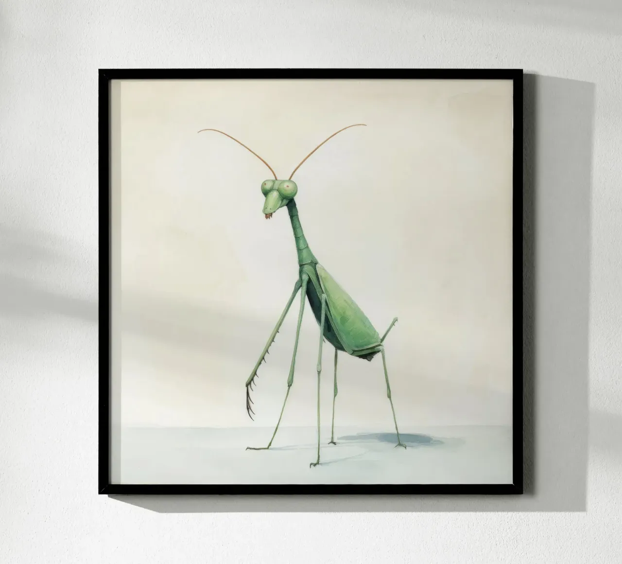 Mantide religiosa minima 3 poster da Minimal Animal Art