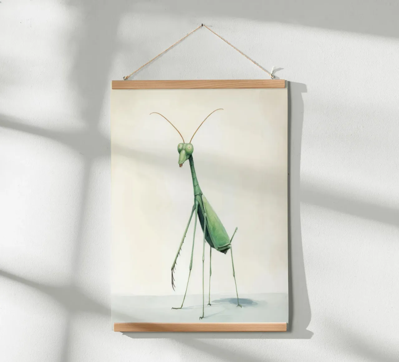 Mantide religiosa minima 3 poster da Minimal Animal Art