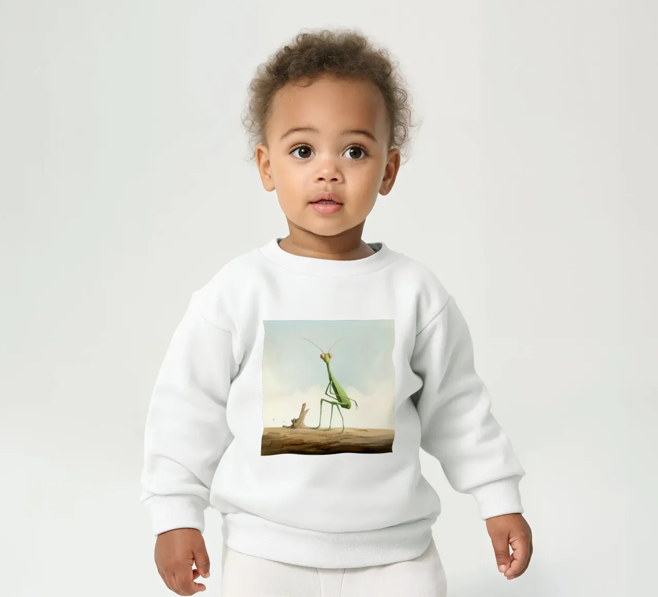 Mante religieuse minimale 4 sweat pour bébé de Minimal Animal Art