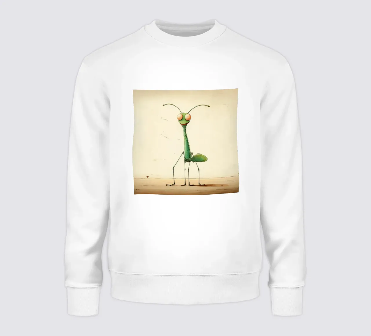 Mantis religiosa mínima 1 sudadera de Minimal Animal Art