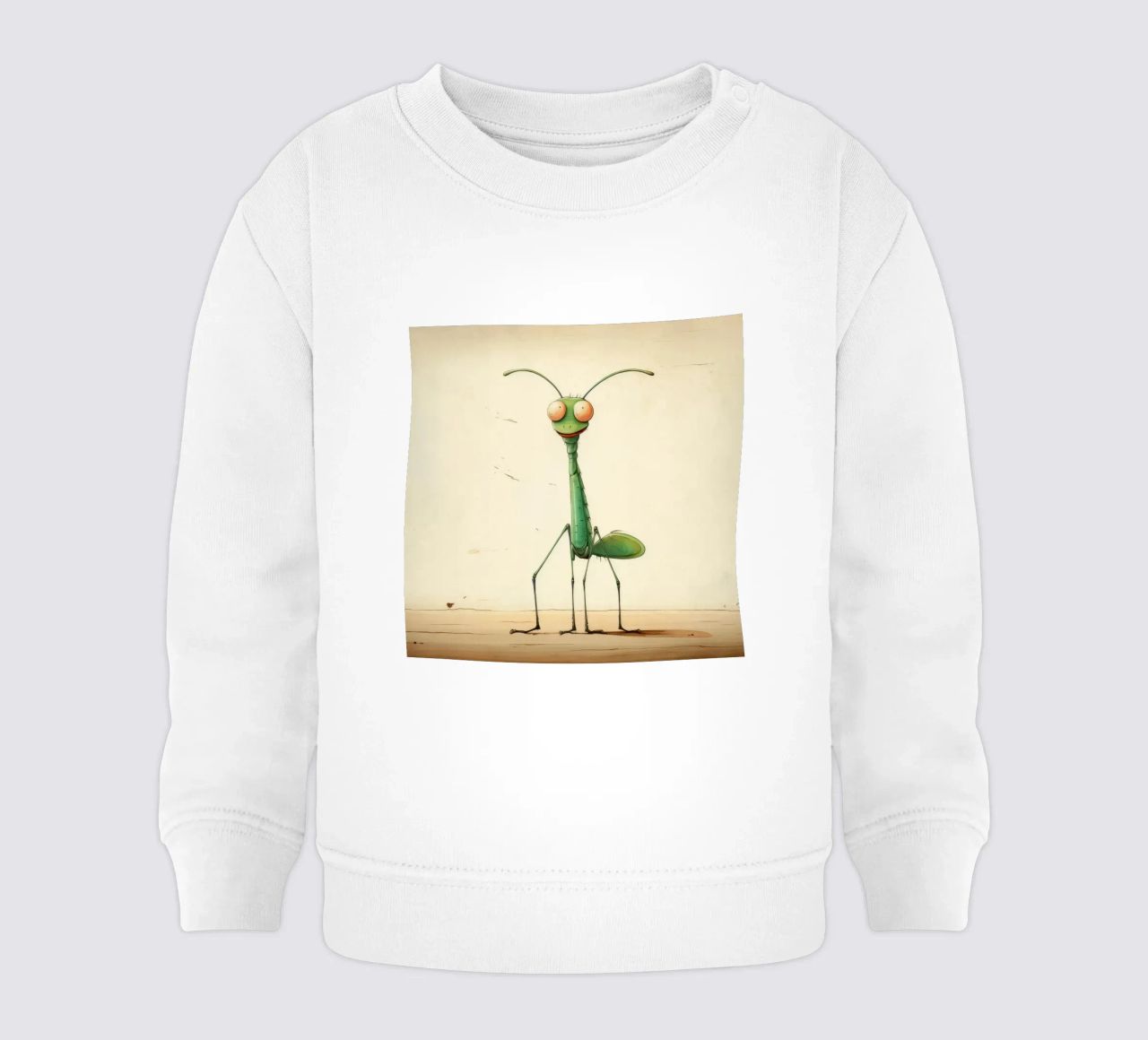 Mantide religiosa minima 1 felpa neonato da Minimal Animal Art