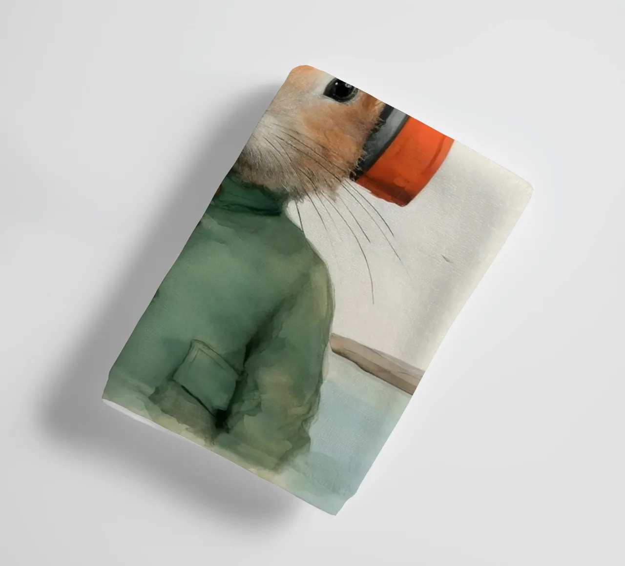 Minimal Rabbit 2 towel by Minimal Animal Art