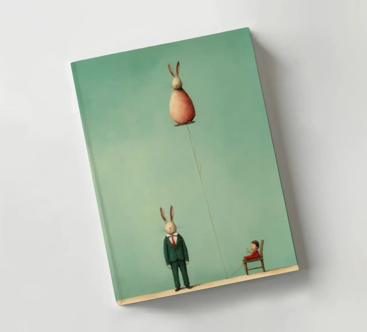 Minimal Rabbit 3 notebook by Minimal Animal Art