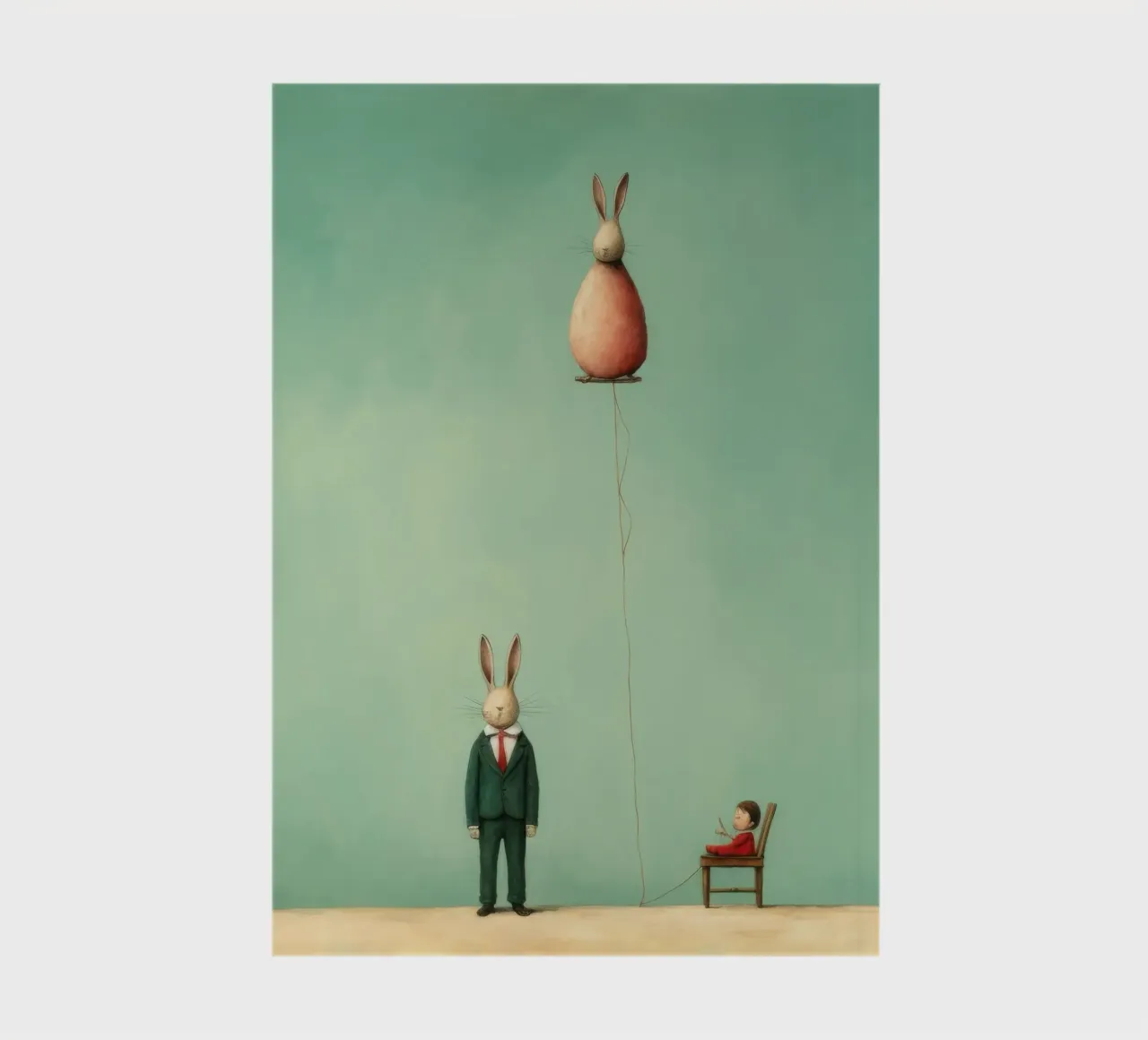 Minimal Rabbit 3 notebook by Minimal Animal Art