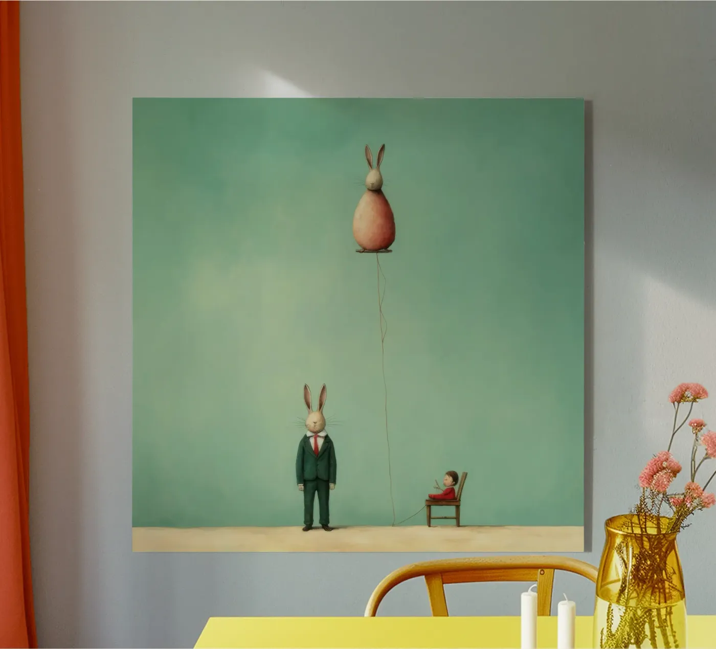 Minimal Rabbit plexiglass da Minimal Animal Art