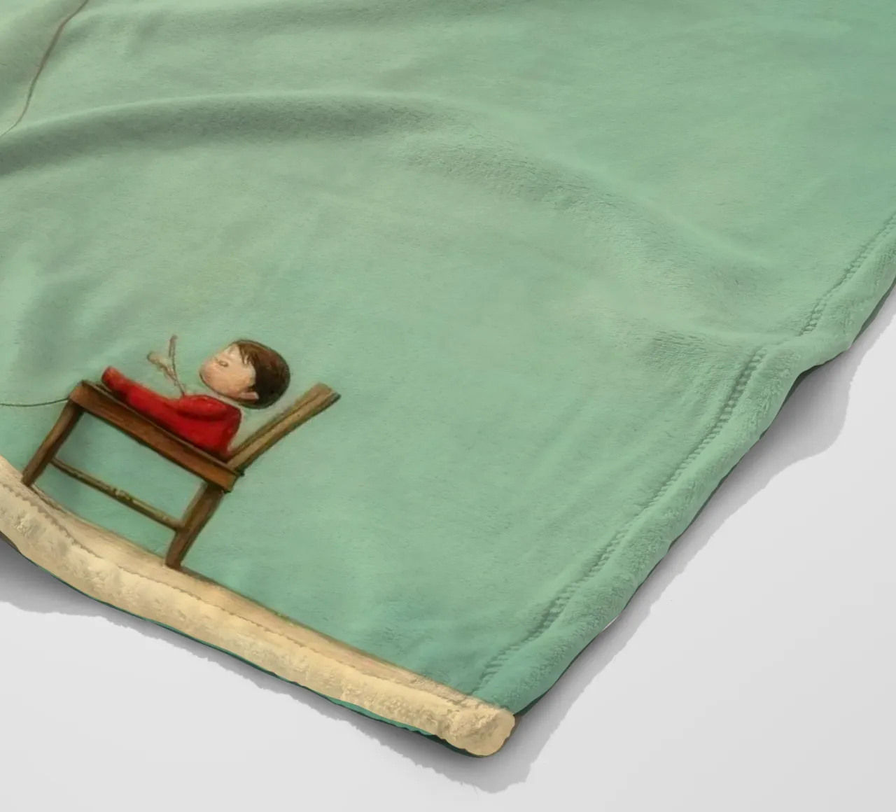 Coniglio minimo 3 coperta in pile da Minimal Animal Art