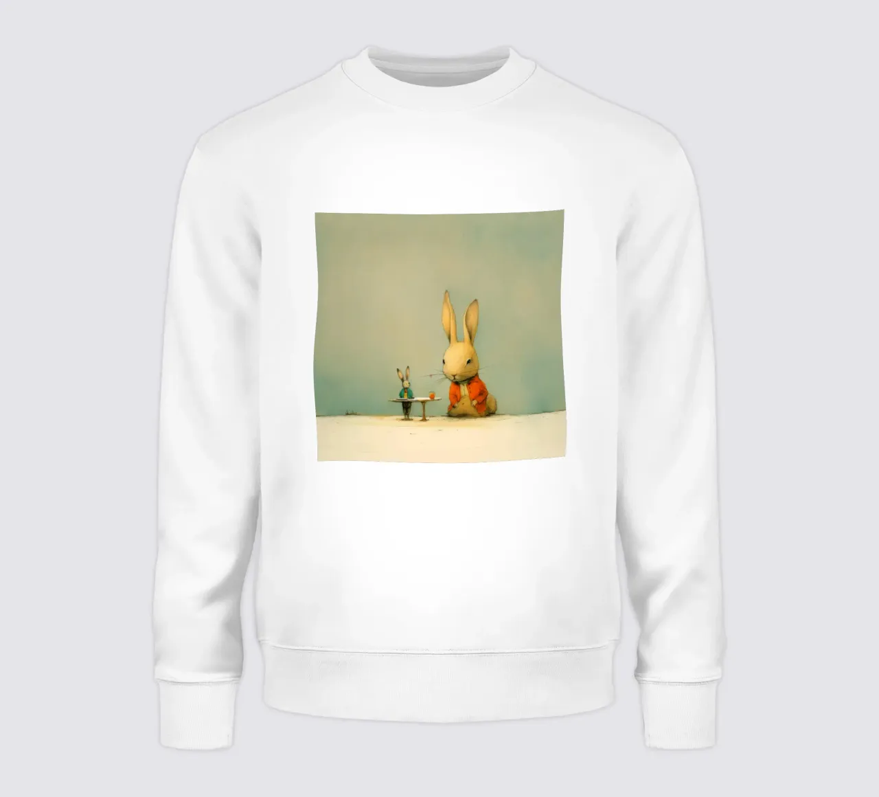 Conejo Mínimo 4 sudadera de Minimal Animal Art