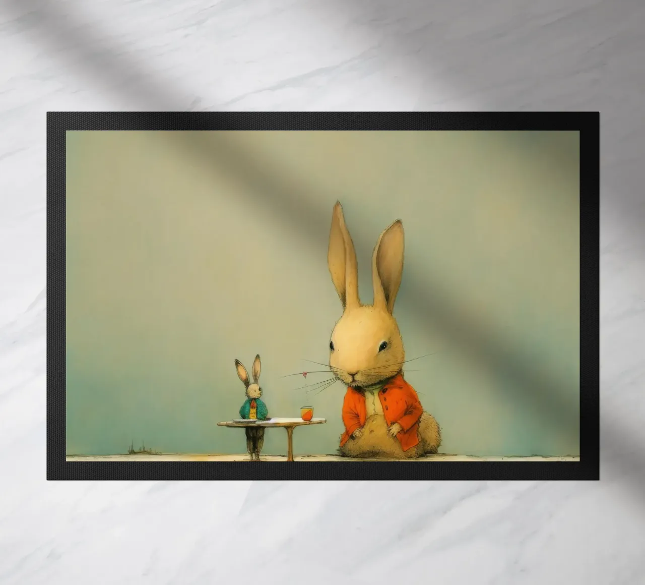 Coniglio minimo 4 zerbino da Minimal Animal Art