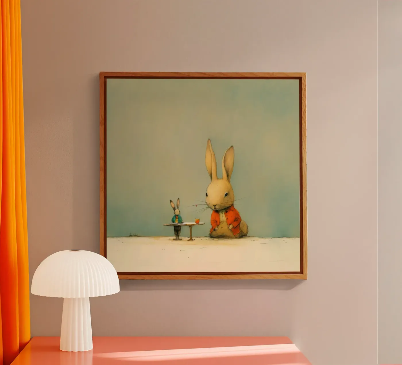 Coniglio minimale plexiglass da Minimal Animal Art