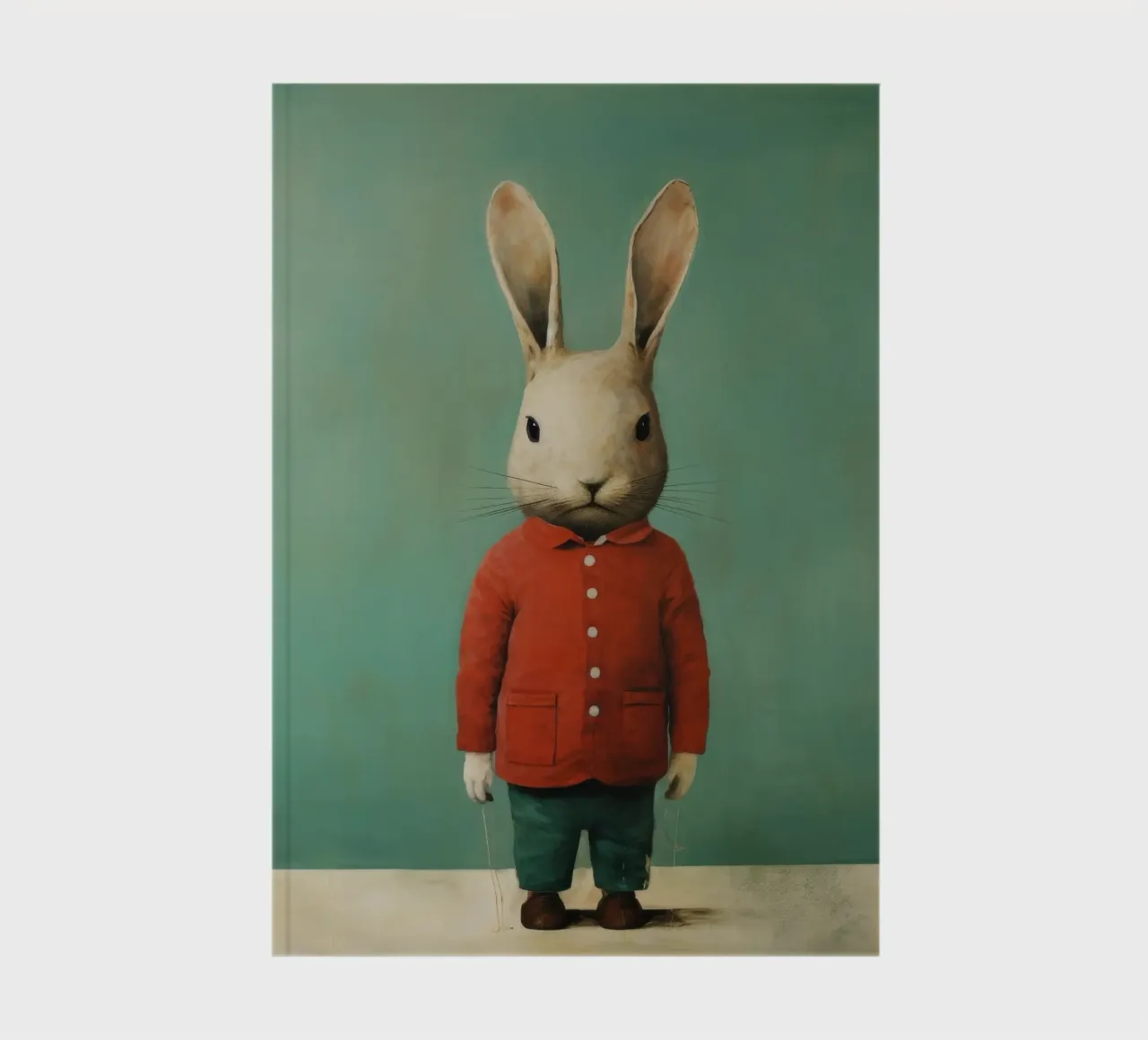 Minimal Rabbit 1 notebook by Minimal Animal Art