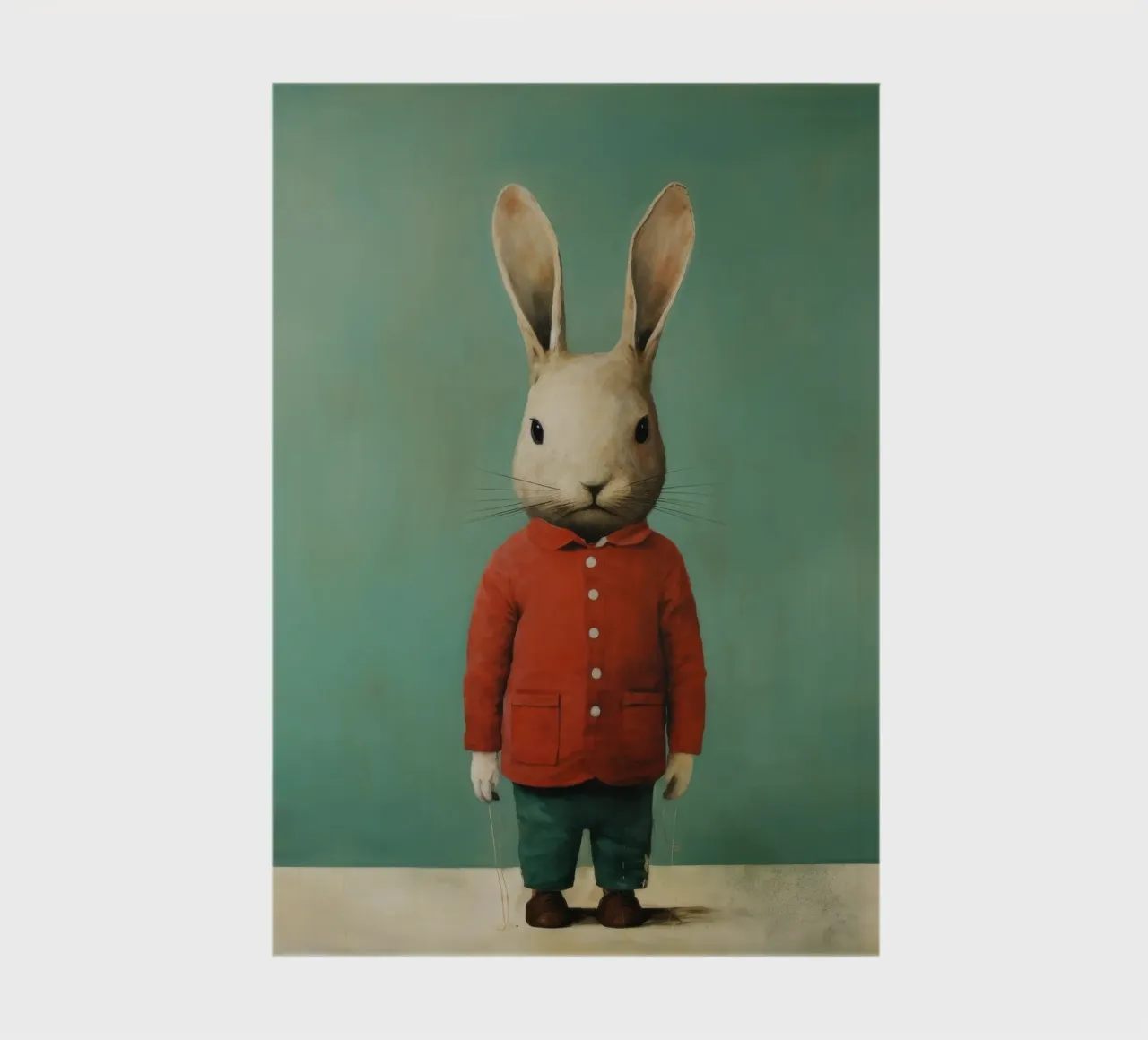 Minimal Rabbit 1 notebook by Minimal Animal Art