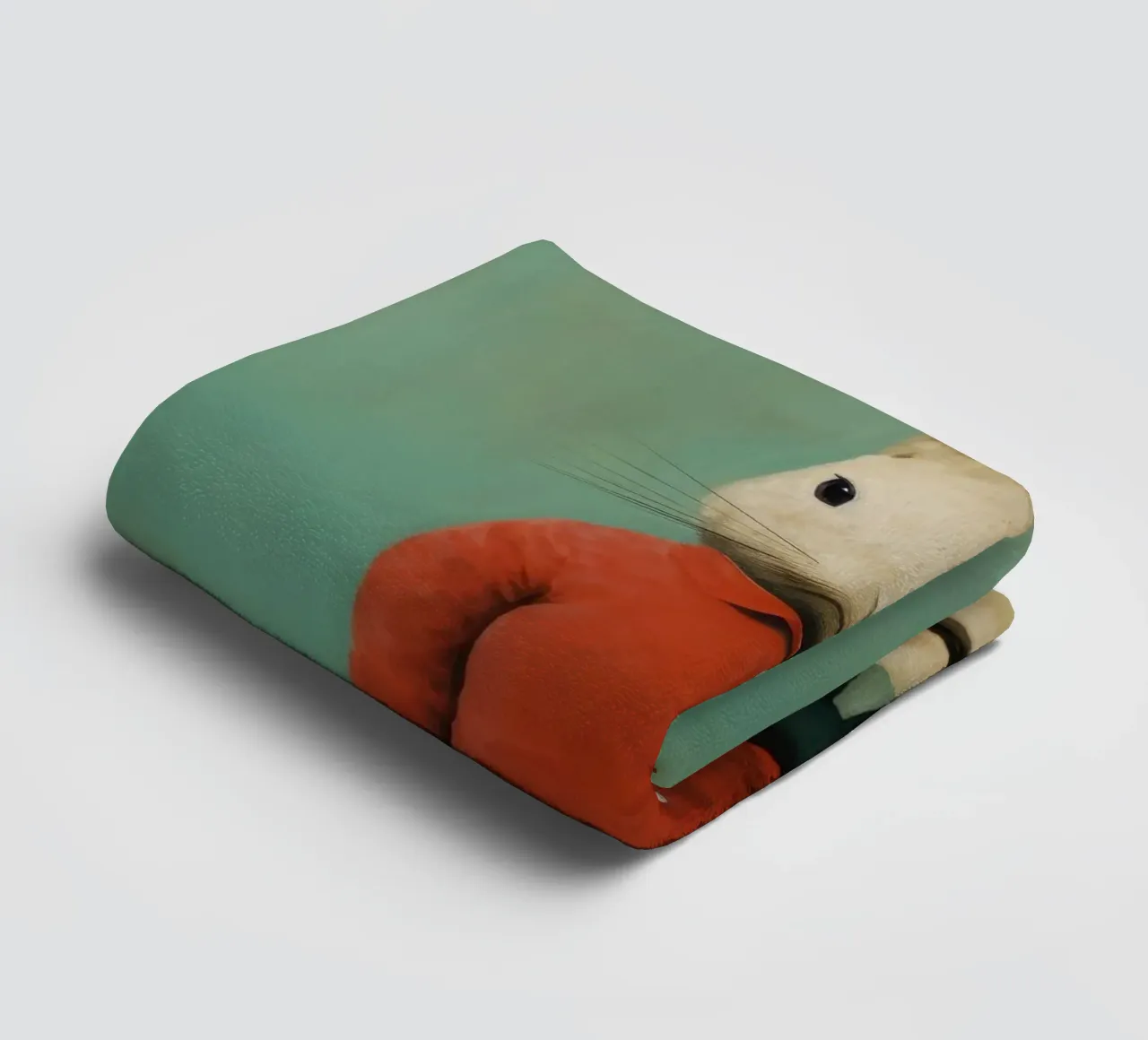 Minimal Rabbit 1 towel by Minimal Animal Art