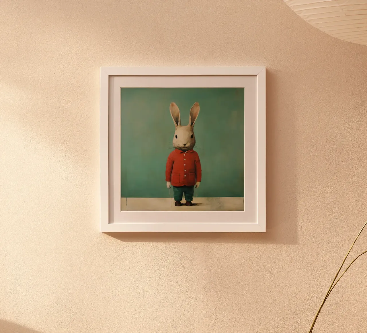 Minimal Rabbit 1 poster by Minimal Animal Art