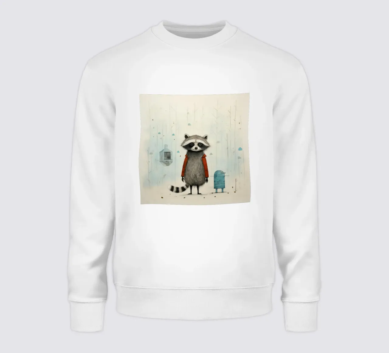 Procione minimo 2 felpa da Minimal Animal Art