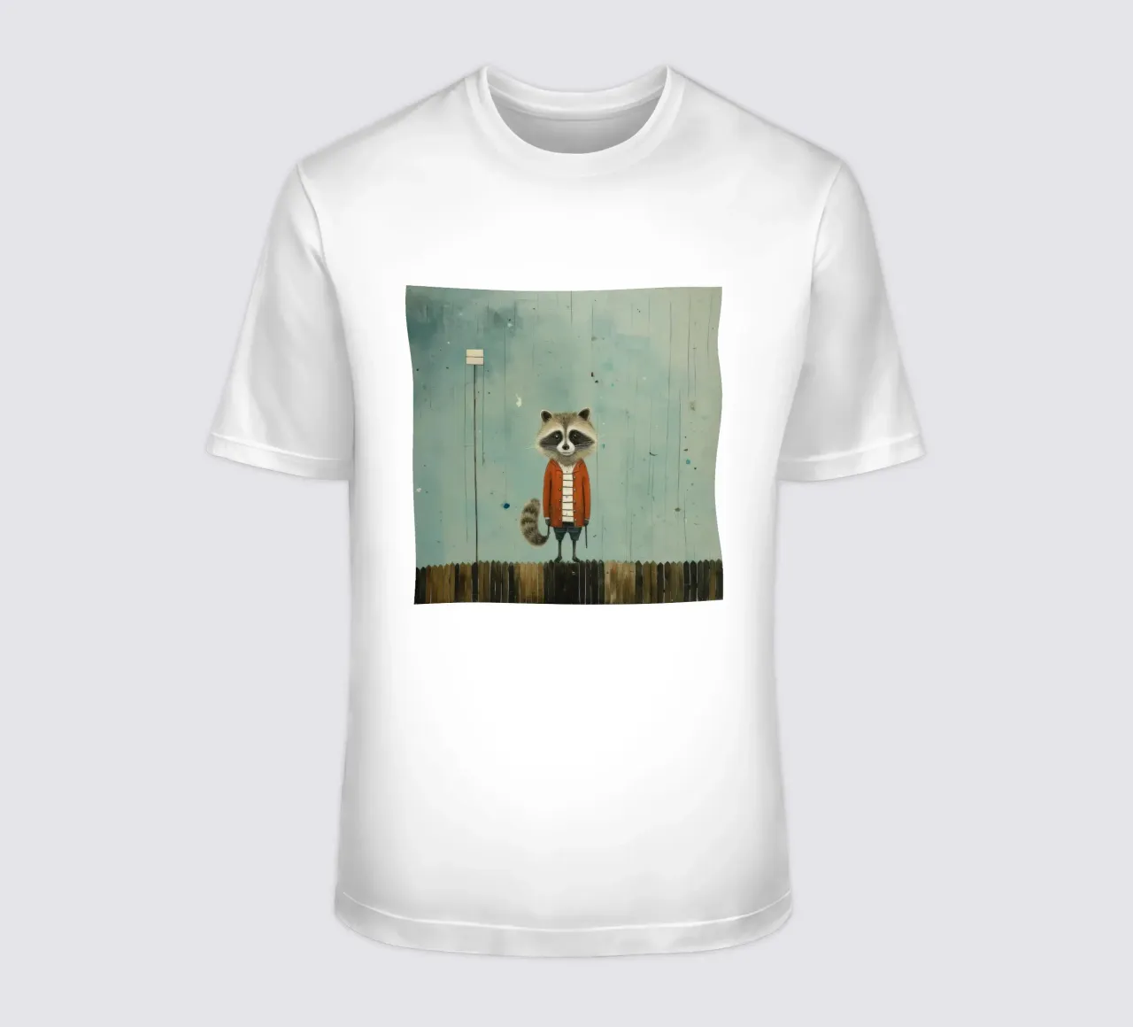 Procione minimo 1 t-shirt da Minimal Animal Art