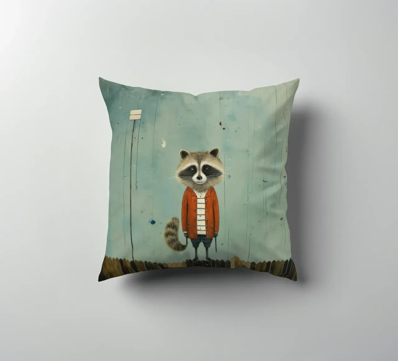 Procione minimo 1 cuscino da Minimal Animal Art