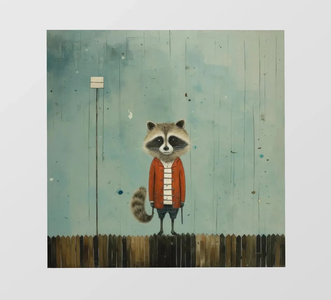 Procione minimo 1 telo in pvc da Minimal Animal Art