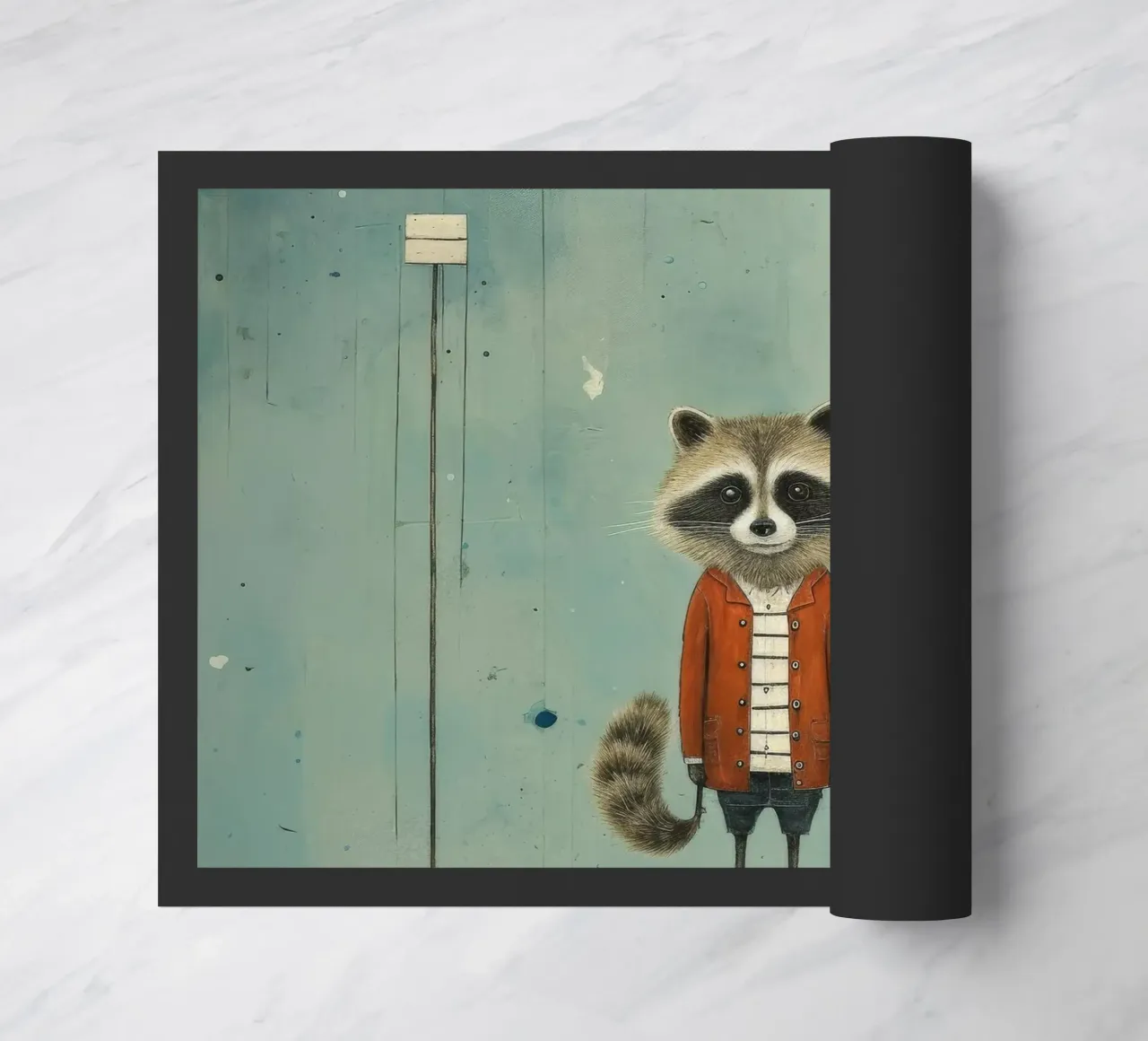 Procione minimo 1 zerbino da Minimal Animal Art