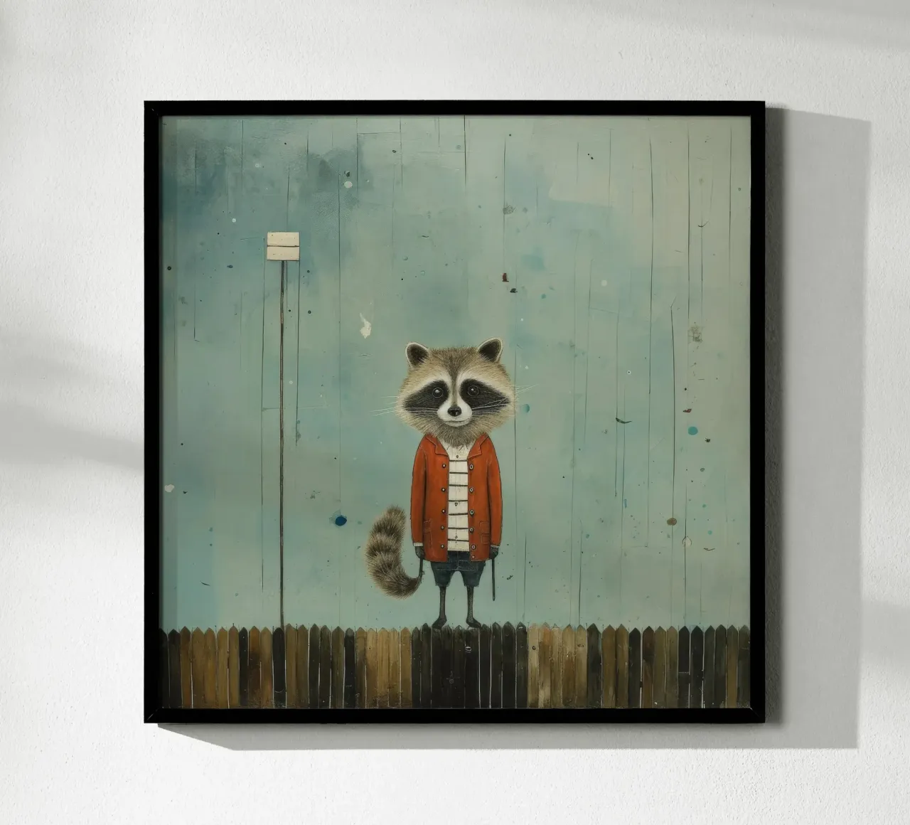 Procione minimo 1 carta hahnemühle da Minimal Animal Art